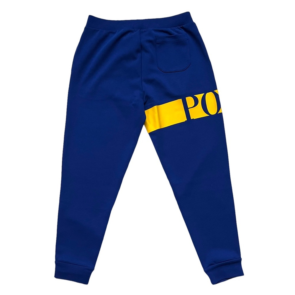 POLO RALPH LAUREN Double Knit Tech Panel Logo Jogger Sweatsuit Blue Size L - Picture 9 of 12